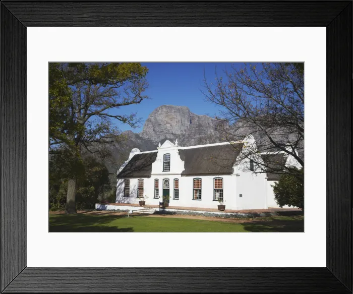 Framed Print : Le Rhone building, Boschendal Wine Estate, Franschhoek, Western Cape, South Africa Framed Print : Le Rhone building, Boschendal Wine Estate, Franschhoek, Western Cape, South Africa