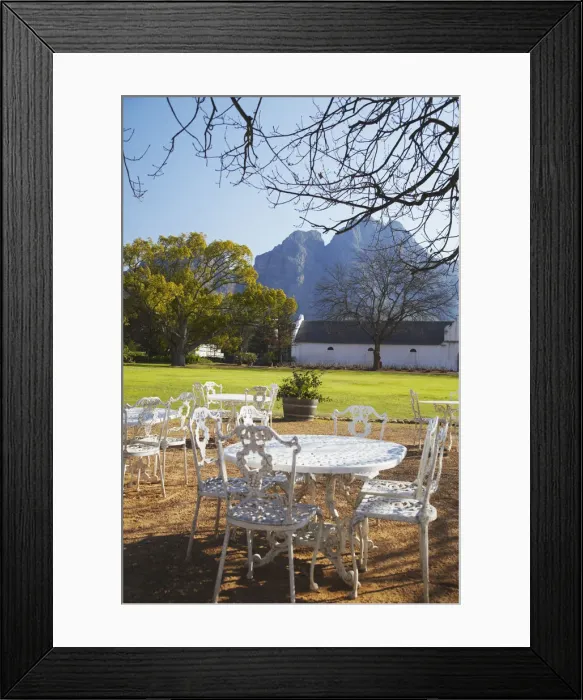 Framed Print : Boschendal Wine Estate, Franschhoek, Western Cape, South Africa