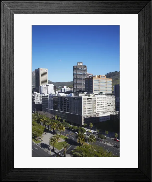 Framed Print : Skyscrapers on Adderley Street, City Bowl, Cape Town, Western Cape, South Africa Framed Print : Skyscrapers on Adderley Street, City Bowl, Cape Town, Western Cape, South Africa