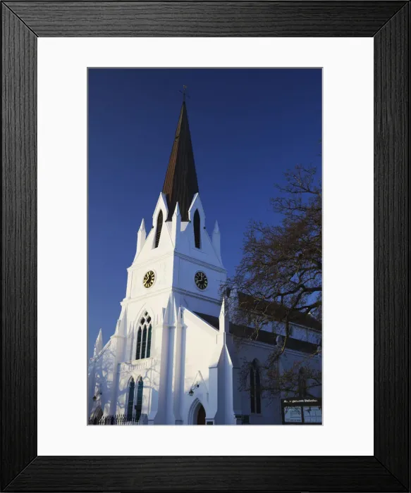 Framed Print : Church, Stellenbosch, Western Cape, South Africa Framed Print : Church, Stellenbosch, Western Cape, South Africa