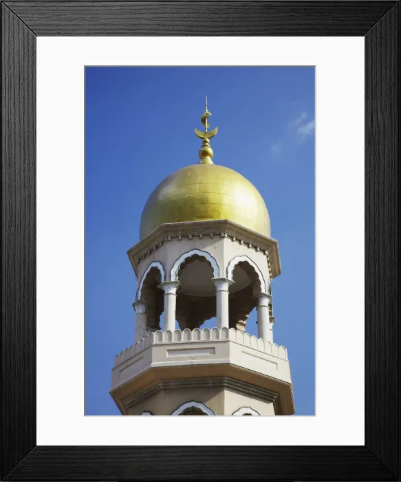 Framed Print : Minaret at Juma Mosque, Durban, KwaZulu-Natal, South Africa