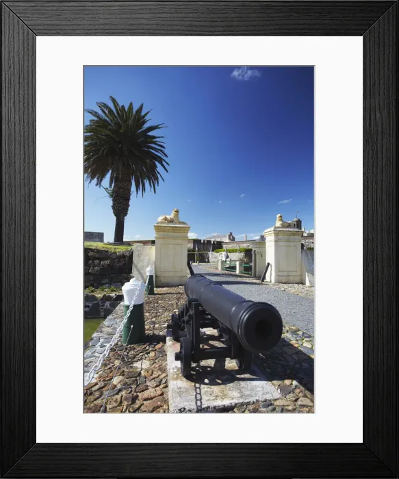 Framed Print : Cannon outside Castle of Good Hope, City Bowl, Cape Town, Western Cape, South Africa Framed Print : Cannon outside Castle of Good Hope, City Bowl, Cape Town, Western Cape, South Africa