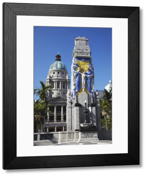 Framed Print : War memorial and City Hall, Durban, KwaZulu-Natal, South Africa Framed Print : War memorial and City Hall, Durban, KwaZulu-Natal, South Africa