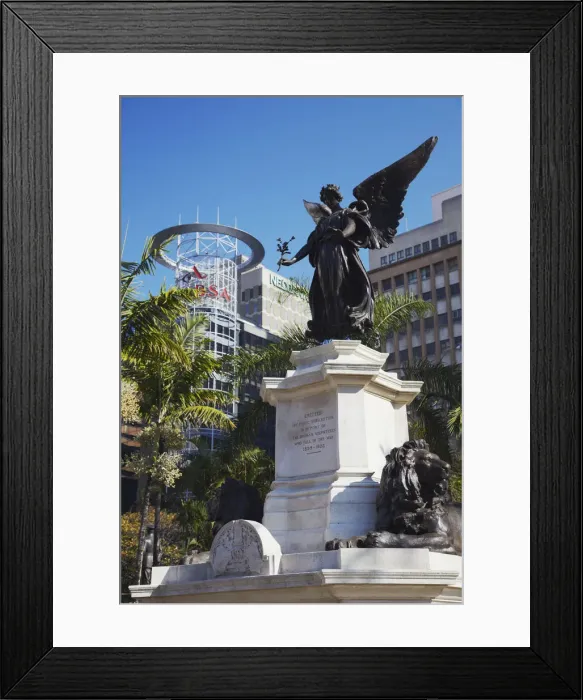 Framed Print : War memorial in downtown Durban, KwaZulu-Natal, South Africa