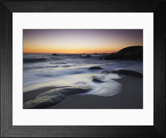 Framed Print : Camps Bay beach at sunset, Cape Town, Western Cape, South Africa Framed Print : Camps Bay beach at sunset, Cape Town, Western Cape, South Africa