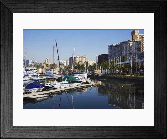 Framed Print : Boats docked in Royal Natal Yacht Club, Victoria Embankment, Durban, KwaZulu-Natal Framed Print : Boats docked in Royal Natal Yacht Club, Victoria Embankment, Durban, KwaZulu-Natal