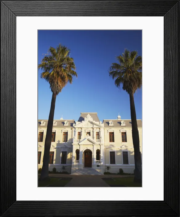 Framed Print : Colonial architecture, Stellenbosch, Western Cape, South Africa Framed Print : Colonial architecture, Stellenbosch, Western Cape, South Africa