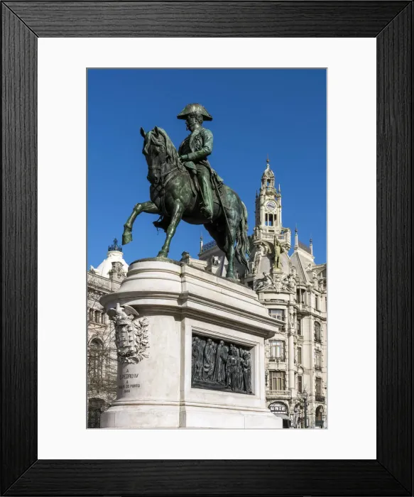 Framed Print : Liberdade Square and the monument to King Peter IV or Dom Pedro IV, Porto, Portugal Framed Print : Liberdade Square and the monument to King Peter IV or Dom Pedro IV, Porto, Portugal