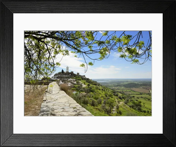 Framed Print : The medieval walled village of Monsaraz. Alentejo, Portugal Framed Print : The medieval walled village of Monsaraz. Alentejo, Portugal