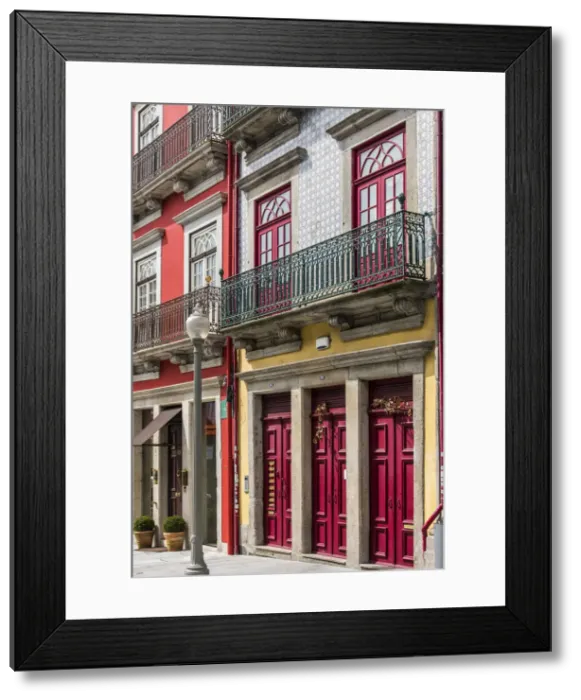 Framed Print : Scenic corner in Ribeira district, Porto, Portugal