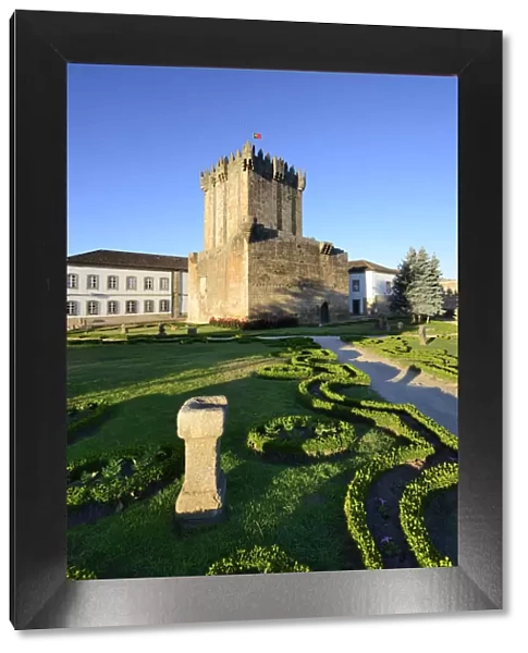 The main tower of the medieval castle of Chaves, dating back to 1258 AC. Tras os Montes