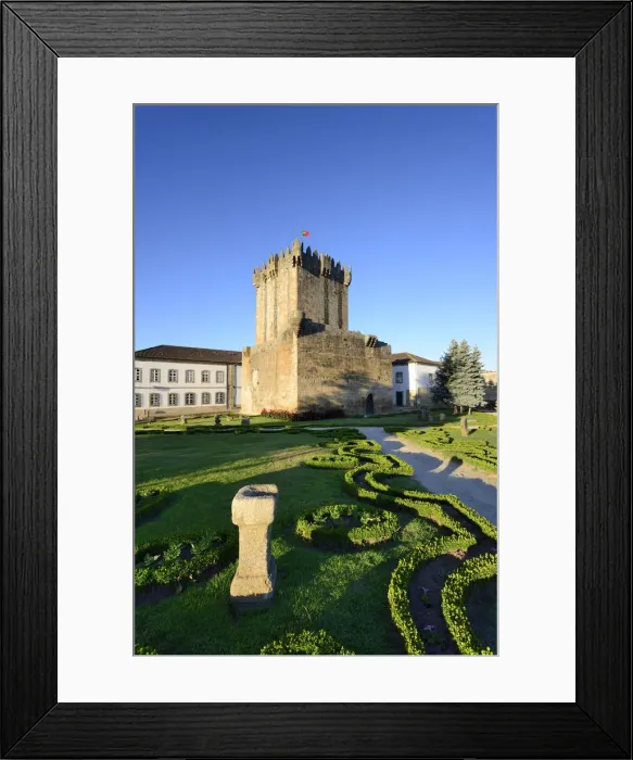 Framed Print : The main tower of the medieval castle of Chaves, dating back to 1258 AC. Tras os Montes Framed Print : The main tower of the medieval castle of Chaves, dating back to 1258 AC. Tras os Montes