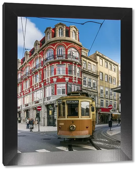 Heritage tram in Porto, Portugal