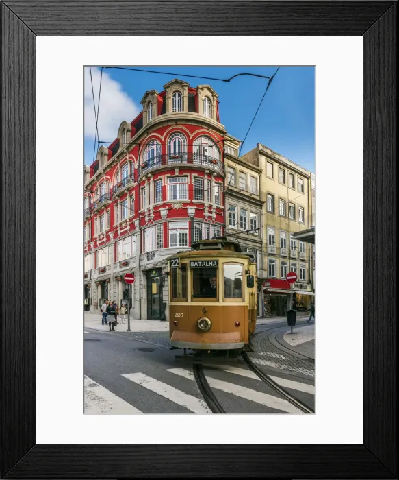 Framed Print : Heritage tram in Porto, Portugal Framed Print : Heritage tram in Porto, Portugal