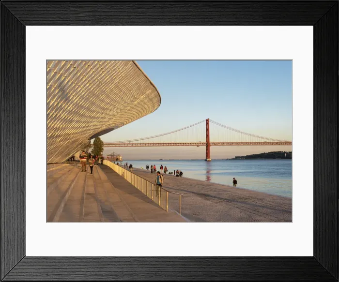 Framed Print : The MaT (Museum of Art, Architecture and Technology), bordering the Tagus river Framed Print : The MaT (Museum of Art, Architecture and Technology), bordering the Tagus river