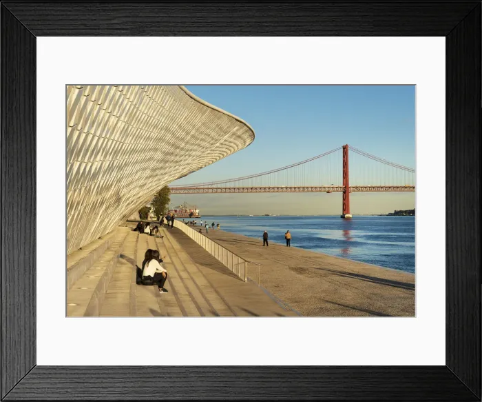Framed Print : The MaT (Museum of Art, Architecture and Technology), bordering the Tagus river Framed Print : The MaT (Museum of Art, Architecture and Technology), bordering the Tagus river
