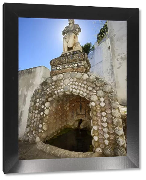 Fountain in the Arrabida Monastery. Arrabida Nature Park. Setubal, Portugal