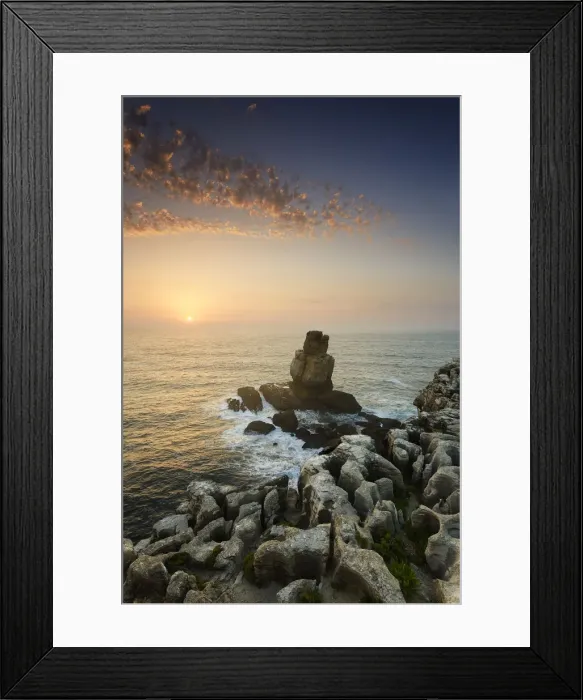 Framed Print : Cabo Carvoeiro and Nau dos Corvos at sunset, in front of the Atlantic Ocean. Peniche Framed Print : Cabo Carvoeiro and Nau dos Corvos at sunset, in front of the Atlantic Ocean. Peniche
