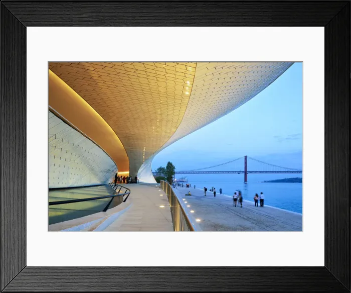 Framed Print : The MaT (Museum of Art, Architecture and Technology), bordering the Tagus river Framed Print : The MaT (Museum of Art, Architecture and Technology), bordering the Tagus river