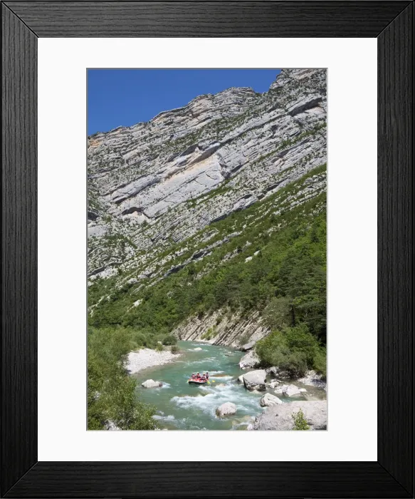 Framed Print : White Water Rafting, Gorges du Verdon, Provence-Alpes-Cote d Azur, France Framed Print : White Water Rafting, Gorges du Verdon, Provence-Alpes-Cote d Azur, France