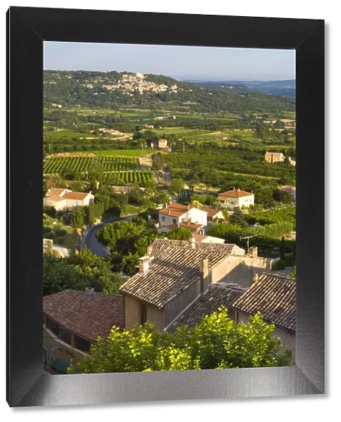 View Towards Lacoste from Bonnieux Vaucluse, Provence Alpes Cote D Azur, France