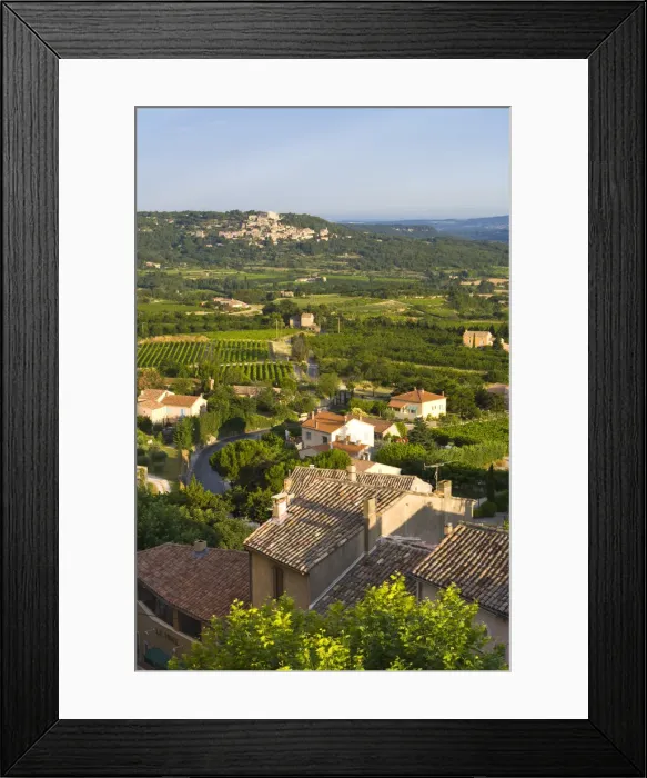 Framed Print : View Towards Lacoste from Bonnieux Vaucluse, Provence Alpes Cote D Azur, France Framed Print : View Towards Lacoste from Bonnieux Vaucluse, Provence Alpes Cote D Azur, France