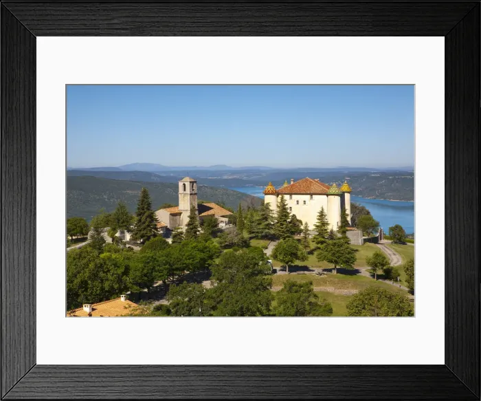 Framed Print : Chateau & Lac de Ste-Croix, Aiguines, Gorges du Verdon, Provence-Alpes-Cote d Azur Framed Print : Chateau & Lac de Ste-Croix, Aiguines, Gorges du Verdon, Provence-Alpes-Cote d Azur