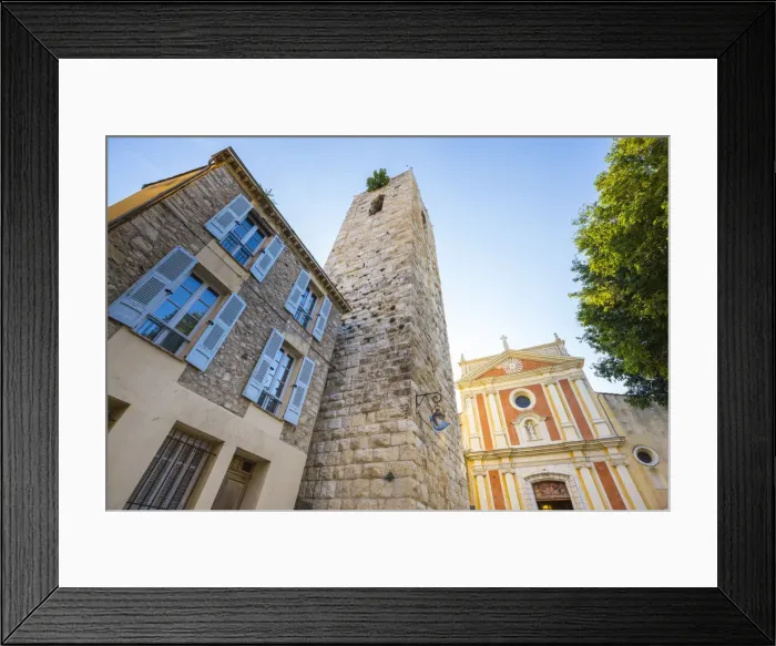 Framed Print : Cathedral in the Old town of Antibes, Alpes-Maritimes, Provence-Alpes-Cote D Azur Framed Print : Cathedral in the Old town of Antibes, Alpes-Maritimes, Provence-Alpes-Cote D Azur