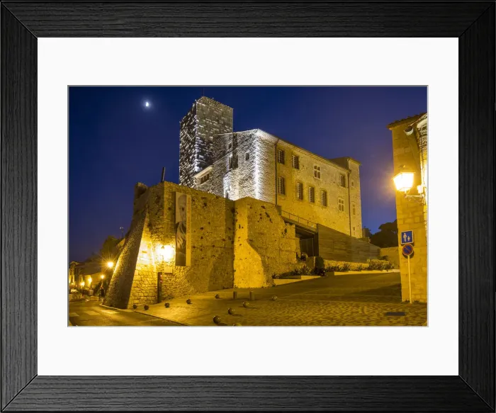 Framed Print : Musee Picasso, Old town of Antibes, Alpes-Maritimes, Provence-Alpes-Cote D Azur