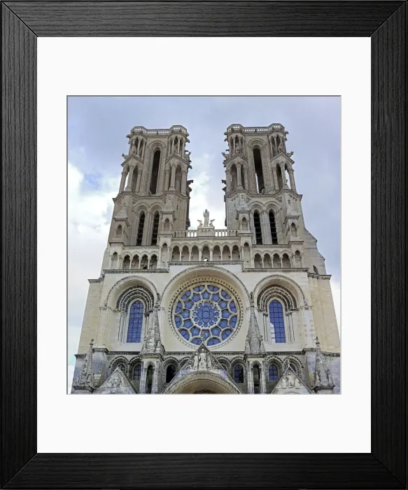 Framed Print : Cathedral of Our Lady of Laon, Laon, Aisne department, Picardy, France