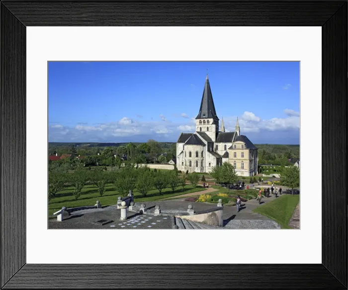 Framed Print : Abbey church of St. Georges, Saint-Martin-de-Boscherville, Seine-Maritime department Framed Print : Abbey church of St. Georges, Saint-Martin-de-Boscherville, Seine-Maritime department