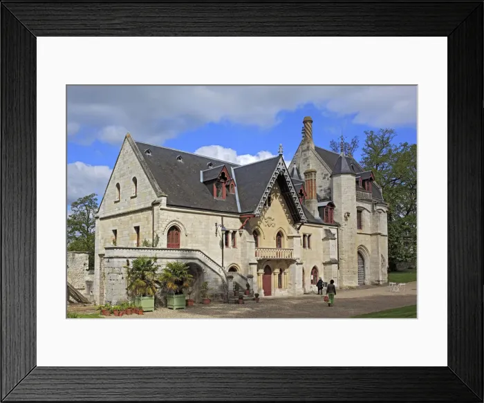 Framed Print : Porterie (14th century), Jumieges Abbey, Seine-Maritime department, Upper Normandy