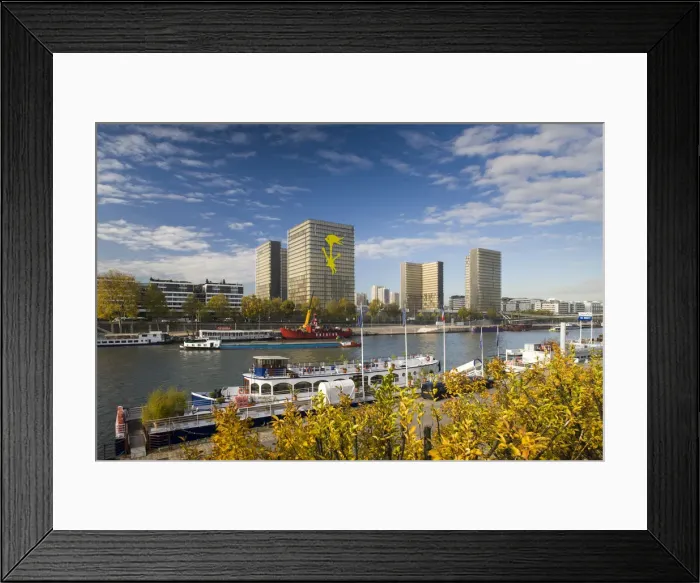 Framed Print : France, Paris, the Francois Mitterand National Library of France and the Port de la Gare Framed Print : France, Paris, the Francois Mitterand National Library of France and the Port de la Gare