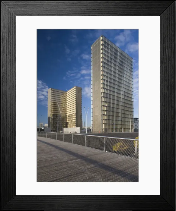 Framed Print : France, Paris, the Francois Mitterand National Library of France Framed Print : France, Paris, the Francois Mitterand National Library of France
