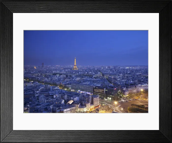Framed Print : Eiffel Tower and skyline of Paris, France Framed Print : Eiffel Tower and skyline of Paris, France