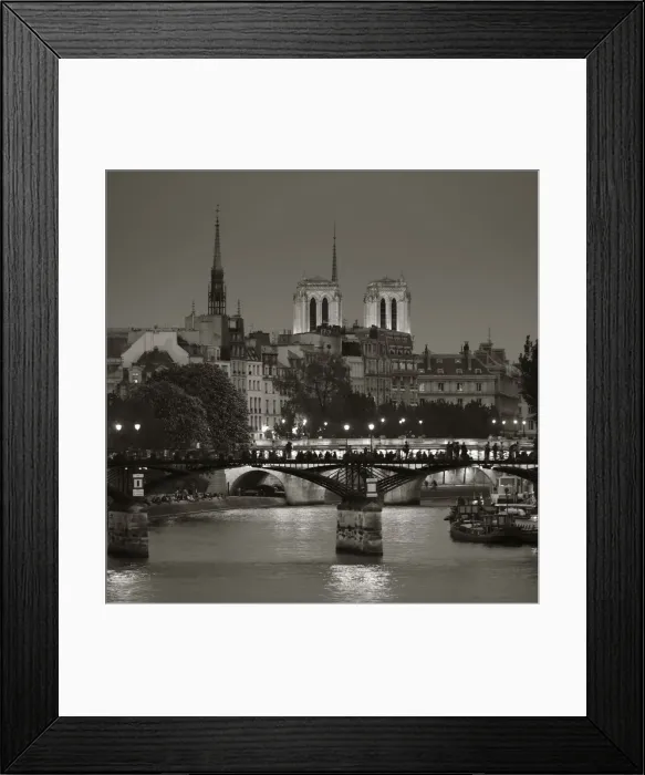 Framed Print : Notre Dame and Pont des Arts, Paris, France Framed Print : Notre Dame and Pont des Arts, Paris, France