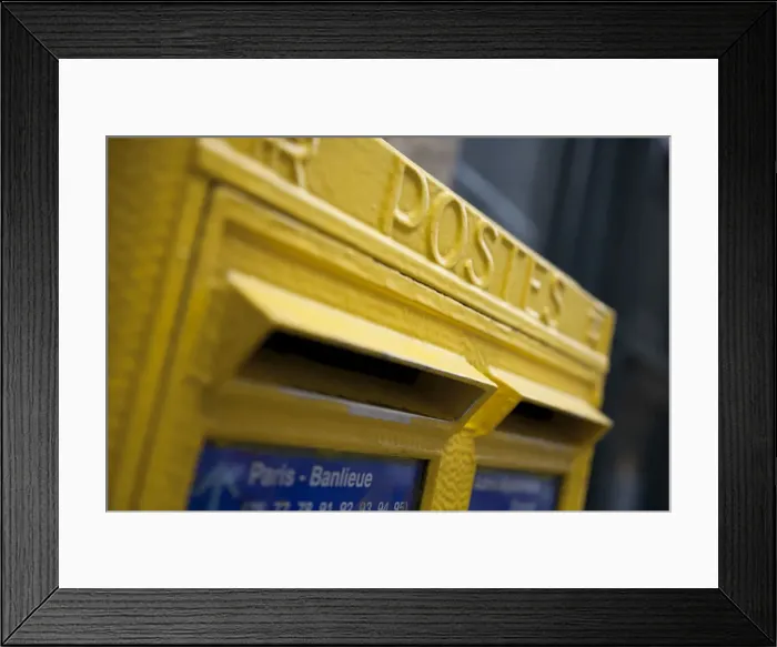 Framed Print : Post box, Paris, France Framed Print : Post box, Paris, France