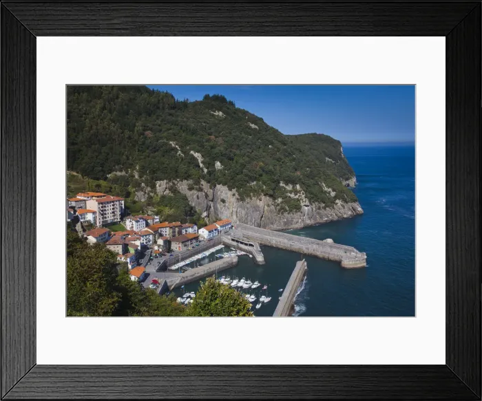 Framed Print : Spain, Basque Country Region, Vizcaya Province, Elantxobe, small town harbor Framed Print : Spain, Basque Country Region, Vizcaya Province, Elantxobe, small town harbor