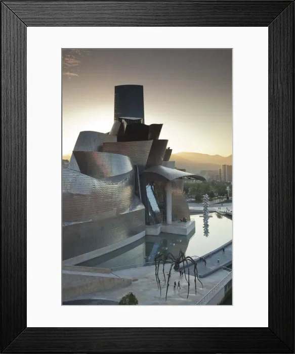 Framed Print : Spain, Basque Country Region, Vizcaya Province, Bilbao, The Guggenheim Museum, designed Framed Print : Spain, Basque Country Region, Vizcaya Province, Bilbao, The Guggenheim Museum, designed