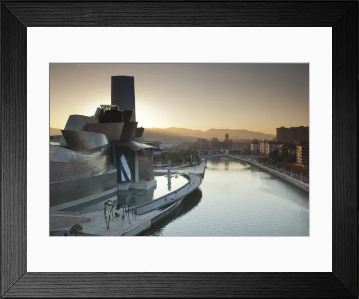 Framed Print : Spain, Basque Country Region, Vizcaya Province, Bilbao, The Guggenheim Museum, designed Framed Print : Spain, Basque Country Region, Vizcaya Province, Bilbao, The Guggenheim Museum, designed