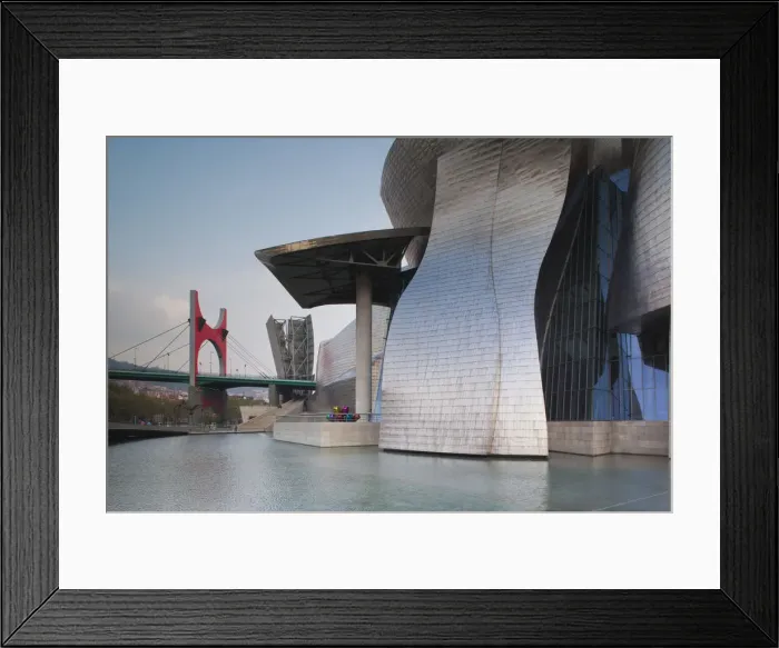 Framed Print : Spain, Basque Country Region, Vizcaya Province, Bilbao, The Guggenheim Museum, designed Framed Print : Spain, Basque Country Region, Vizcaya Province, Bilbao, The Guggenheim Museum, designed