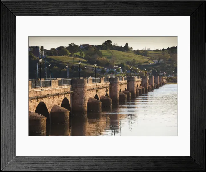 Framed Print : Spain, Cantabria Region, Cantabria Province, San Vicente de la Barquera, 15th century Framed Print : Spain, Cantabria Region, Cantabria Province, San Vicente de la Barquera, 15th century