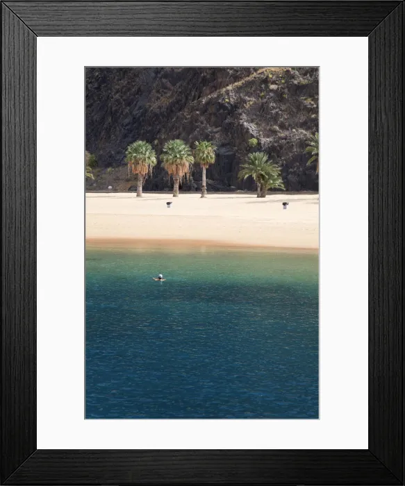Framed Print : Canary Islands, Tenerife, Playa de Las Teresitas