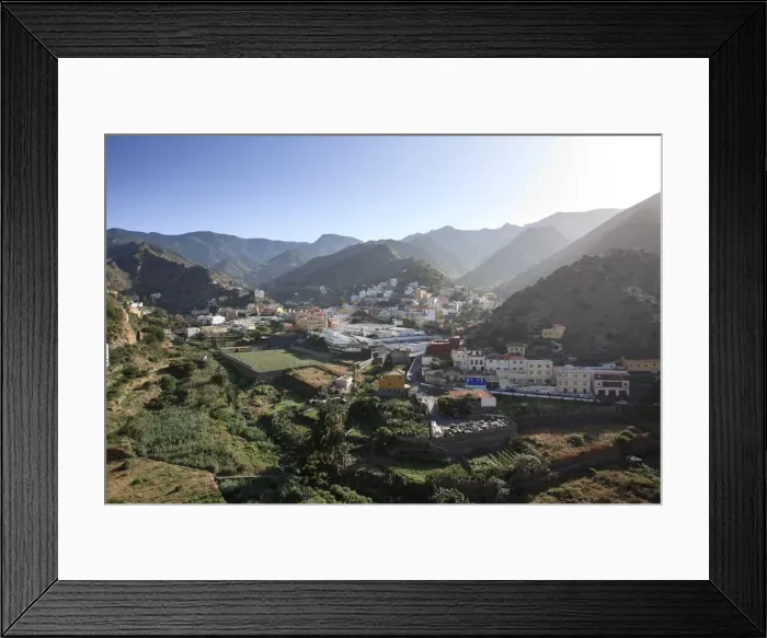 Framed Print : Canary Islands, La Gomera, Vallehermoso town