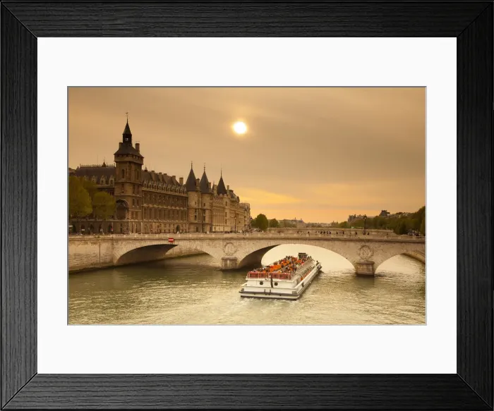 Framed Print : Conciergerie and River Seine, Ile de la Cite, Paris, France Framed Print : Conciergerie and River Seine, Ile de la Cite, Paris, France