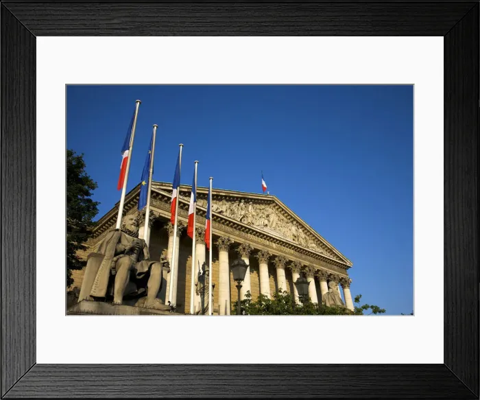 Framed Print : National Assembly (Bourbon Palace), Paris, France
