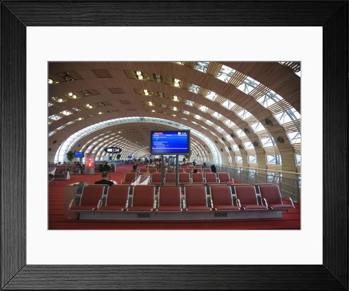 Framed Print : France, Paris, Charles de Gaulle Airport, Terminal 2 Framed Print : France, Paris, Charles de Gaulle Airport, Terminal 2