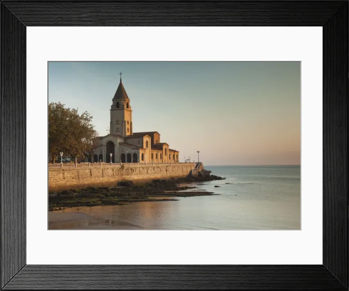 Framed Print : Spain, Asturias Region, Asturias Province, Gijon, Cimadevilla Old Town, Iglesia de Framed Print : Spain, Asturias Region, Asturias Province, Gijon, Cimadevilla Old Town, Iglesia de