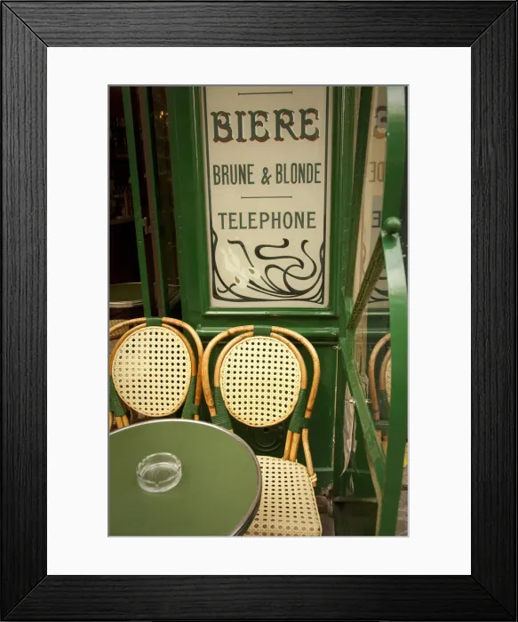 Framed Print : Cafe / Brasserie, Marais District, Paris, France Framed Print : Cafe / Brasserie, Marais District, Paris, France