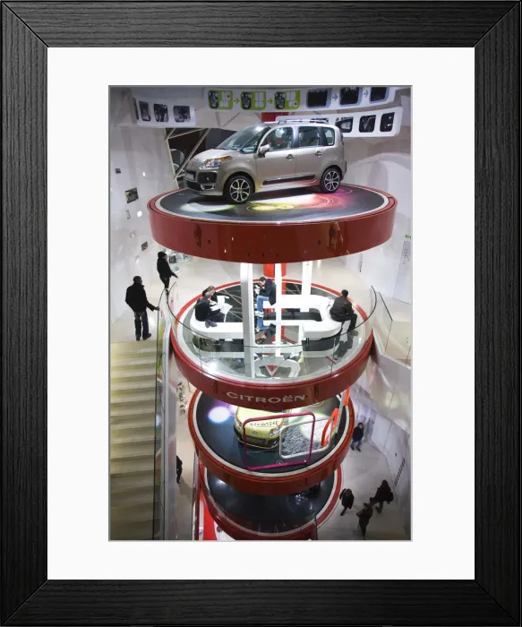 Framed Print : France, Paris, Citroen automobile showroom on the Champs Elysees Framed Print : France, Paris, Citroen automobile showroom on the Champs Elysees
